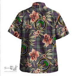 Scottish MacEwan Weathered Clan Tartan Hawaiian Shirt - Tropical Old Style Scottish Plaid Tartan Plaid