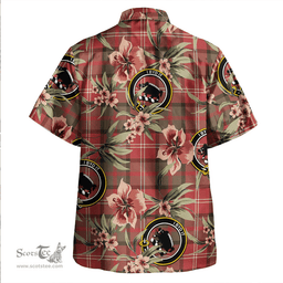 Scottish Nisbet (Nisbit) Weathered Clan Tartan Hawaiian Shirt - Tropical Old Style Scottish Plaid Tartan Plaid