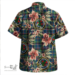 Scottish Stinson (Stephenson/Stevenson) Modern Clan Tartan Hawaiian Shirt - Tropical Old Style Scottish Plaid Tartan Plaid