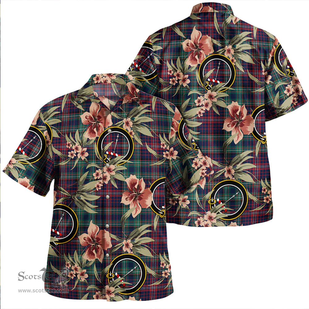 Scottish Rankin Modern Clan Tartan Hawaiian Shirt - Tropical Old Style Scottish Plaid Tartan Plaid