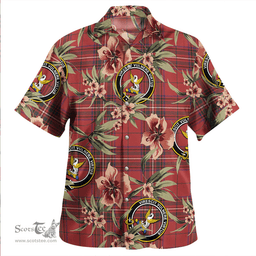 Scottish Stewart of Rothesay Weathered Clan Tartan Hawaiian Shirt - Tropical Old Style Scottish Plaid Tartan Plaid