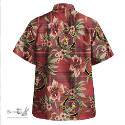 Scottish Stewart of Rothesay Weathered Clan Tartan Hawaiian Shirt - Tropical Old Style Scottish Plaid Tartan Plaid