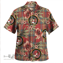 Scottish Oliver Weathered Clan Tartan Hawaiian Shirt - Tropical Old Style Scottish Plaid Tartan Plaid