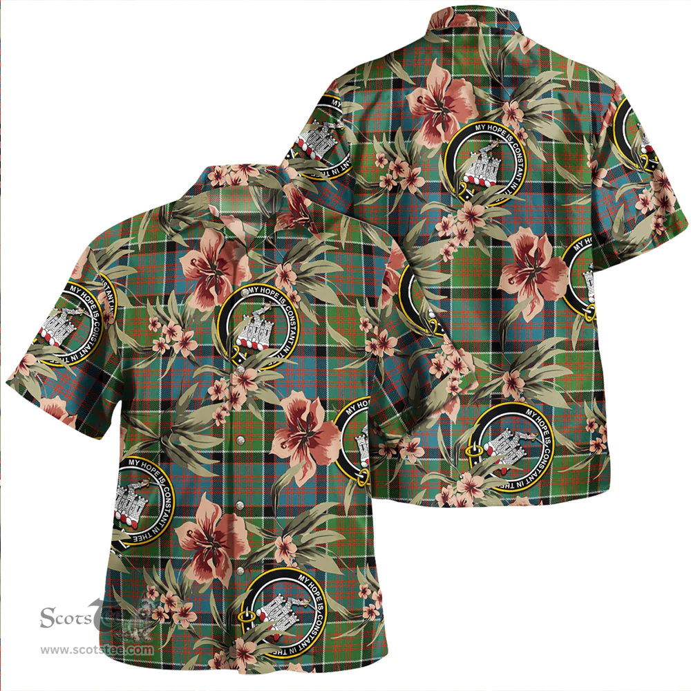 Scottish MacDonald of Clanranald Ancient Clan Tartan Hawaiian Shirt - Tropical Old Style Scottish Plaid Tartan Plaid