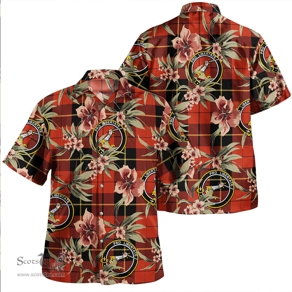 Scottish Wallace (Wallas) Ancient Clan Tartan Hawaiian Shirt - Tropical Old Style Scottish Plaid Tartan Plaid