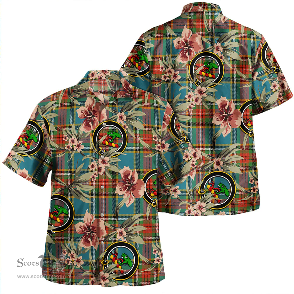 Scottish MacBeth Ancient Clan Tartan Hawaiian Shirt - Tropical Old Style Scottish Plaid Tartan Plaid