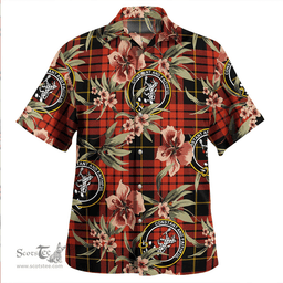 Scottish MacQueen Ancient Clan Tartan Hawaiian Shirt - Tropical Old Style Scottish Plaid Tartan Plaid