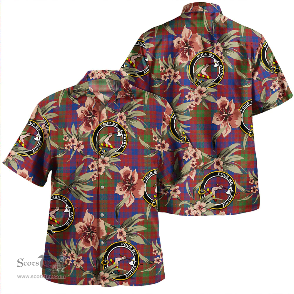Scottish MacTier Modern Clan Tartan Hawaiian Shirt - Tropical Old Style Scottish Plaid Tartan Plaid