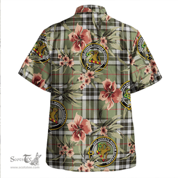 Scottish Thomson Camel (MacThomas/Thompson Camel) Weathered Clan Tartan Hawaiian Shirt - Tropical Old Style Scottish Plaid Tartan Plaid