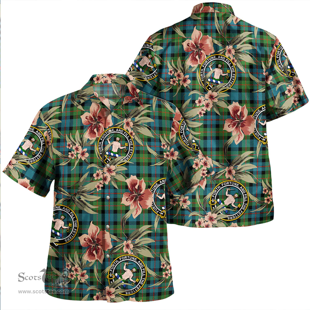 Scottish Murray of Atholl variation (Murray of Atholl; variation) Ancient Clan Tartan Hawaiian Shirt - Tropical Old Style Scottish Plaid Tartan Plaid