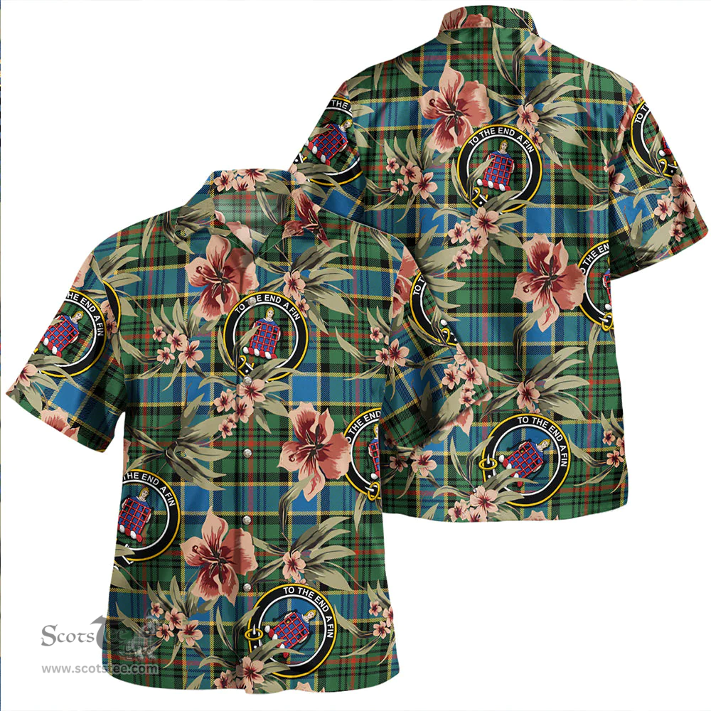 Scottish Ogilvie of Inverarity (Wilson) Ancient Clan Tartan Hawaiian Shirt - Tropical Old Style Scottish Plaid Tartan Plaid