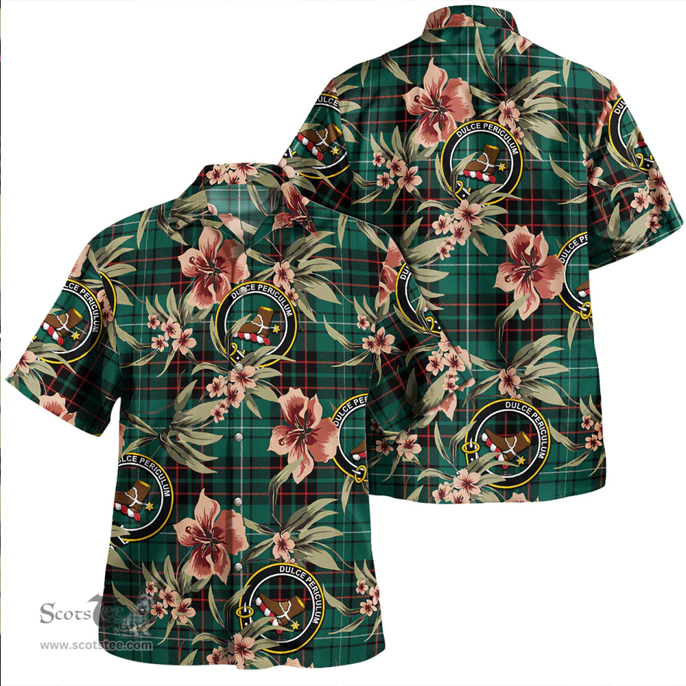 Scottish MacAulay of Lewis Modern Clan Tartan Hawaiian Shirt - Tropical Old Style Scottish Plaid Tartan Plaid