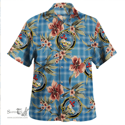 Scottish MacDonald Lord of the Isles Hunting Blue (Donald Lord of the Isles Hunting Blue) Ancient Clan Tartan Hawaiian Shirt - Tropical Old Style Scottish Plaid Tartan Plaid
