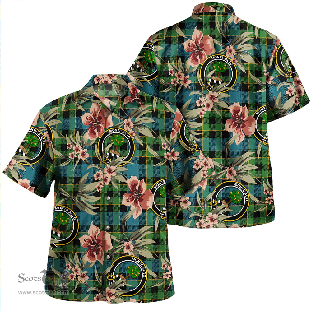 Scottish Mowat Ancient Clan Tartan Hawaiian Shirt - Tropical Old Style Scottish Plaid Tartan Plaid