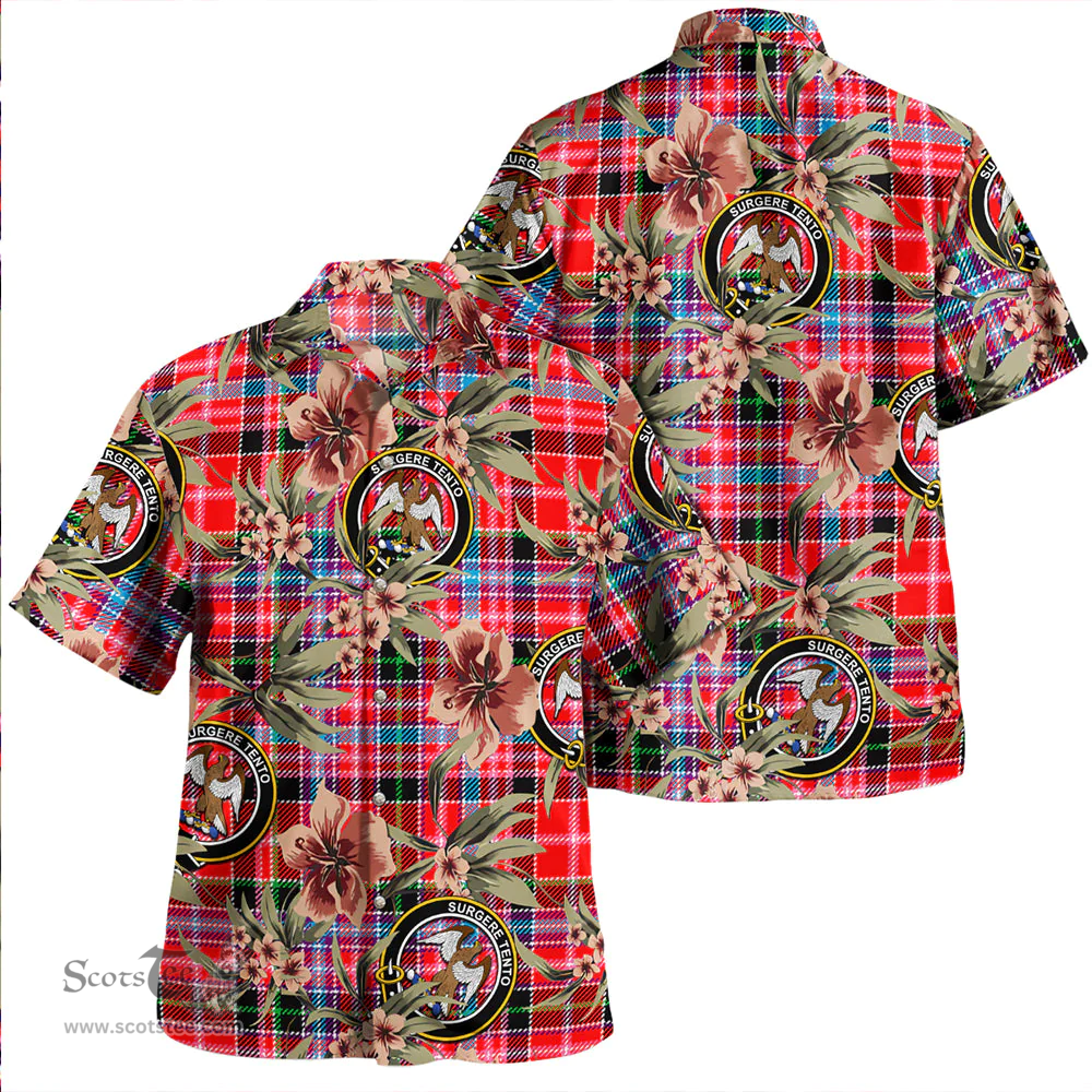 Scottish Straiton Clan Tartan Hawaiian Shirt - Tropical Old Style Scottish Plaid Tartan Plaid