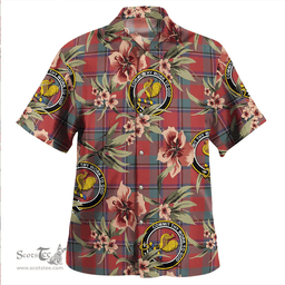Scottish Sinclair Weathered Clan Tartan Hawaiian Shirt - Tropical Old Style Scottish Plaid Tartan Plaid