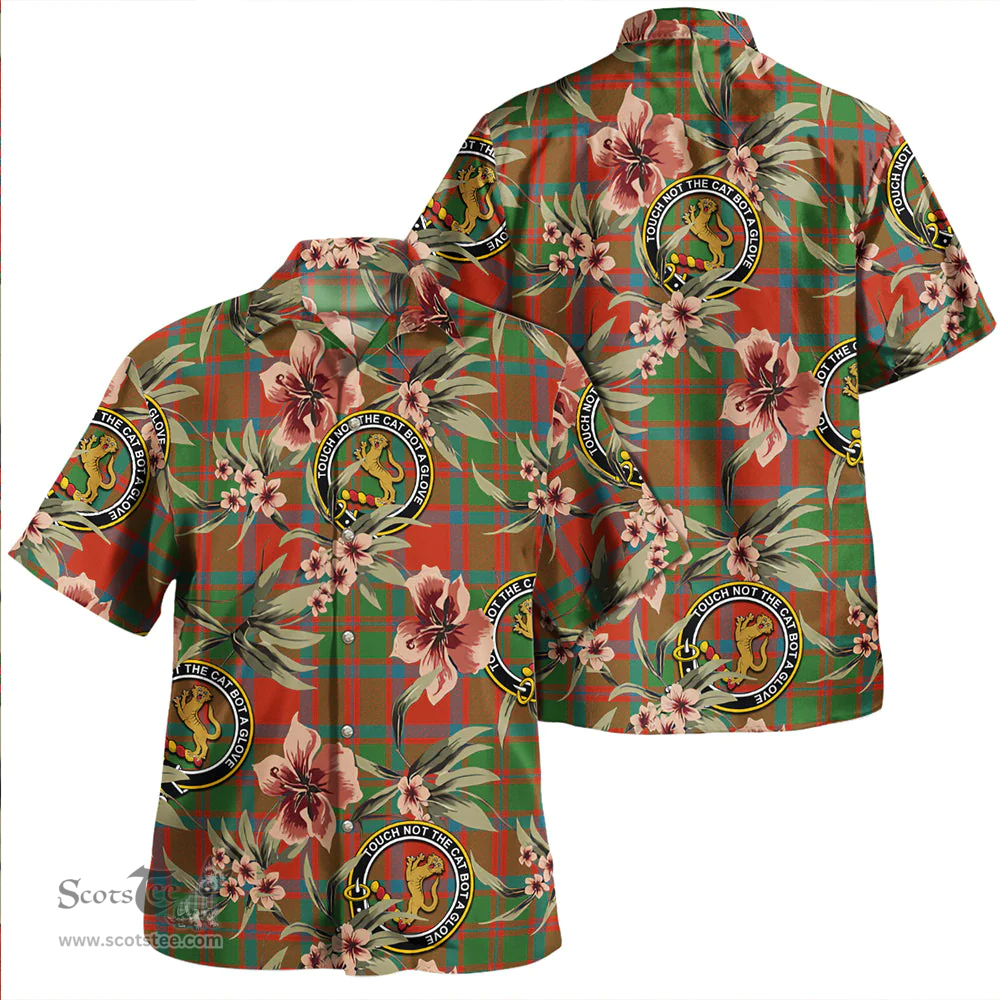Scottish MacKintosh Ancient Clan Tartan Hawaiian Shirt - Tropical Old Style Scottish Plaid Tartan Plaid