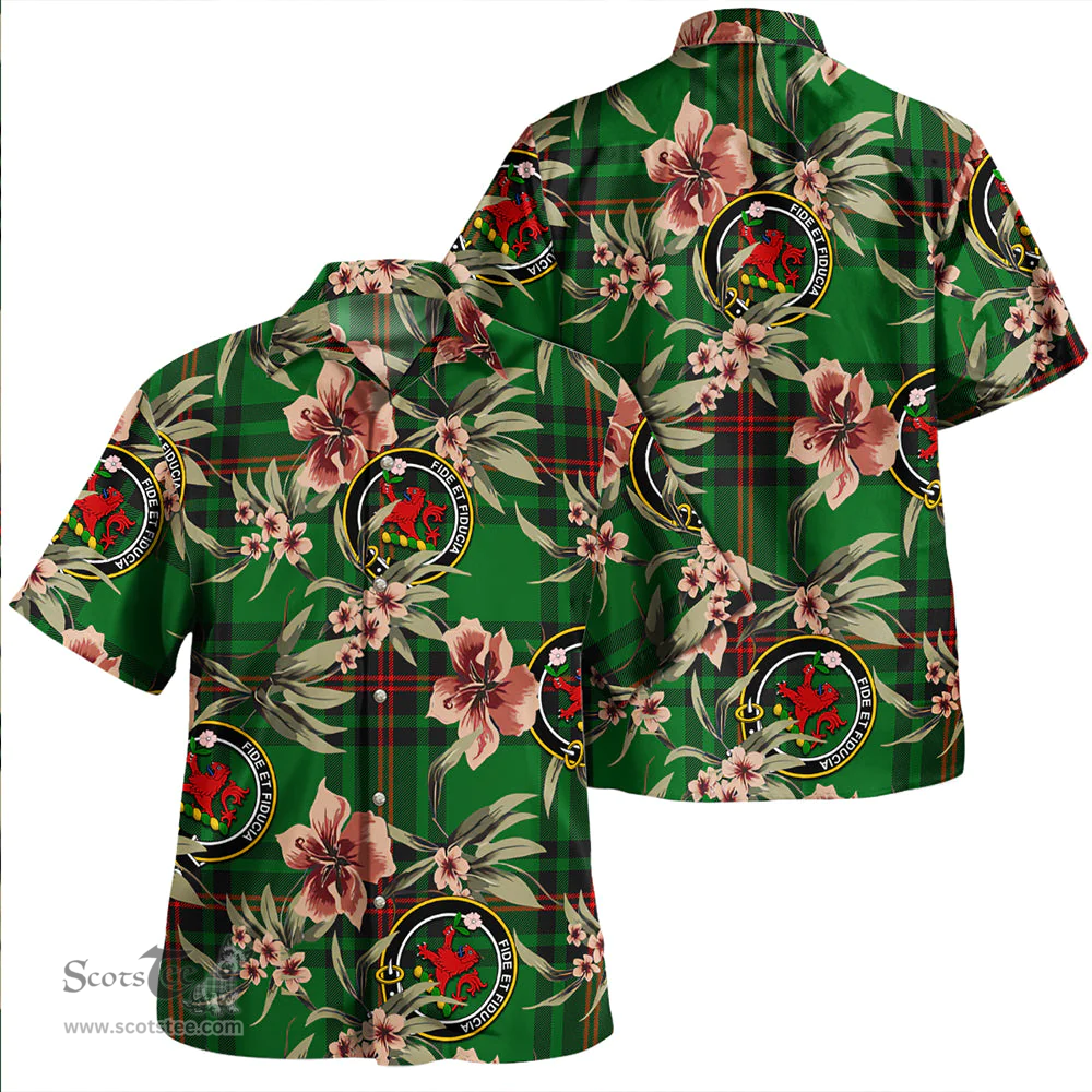Scottish Primrose Clan Tartan Hawaiian Shirt - Tropical Old Style Scottish Plaid Tartan Plaid