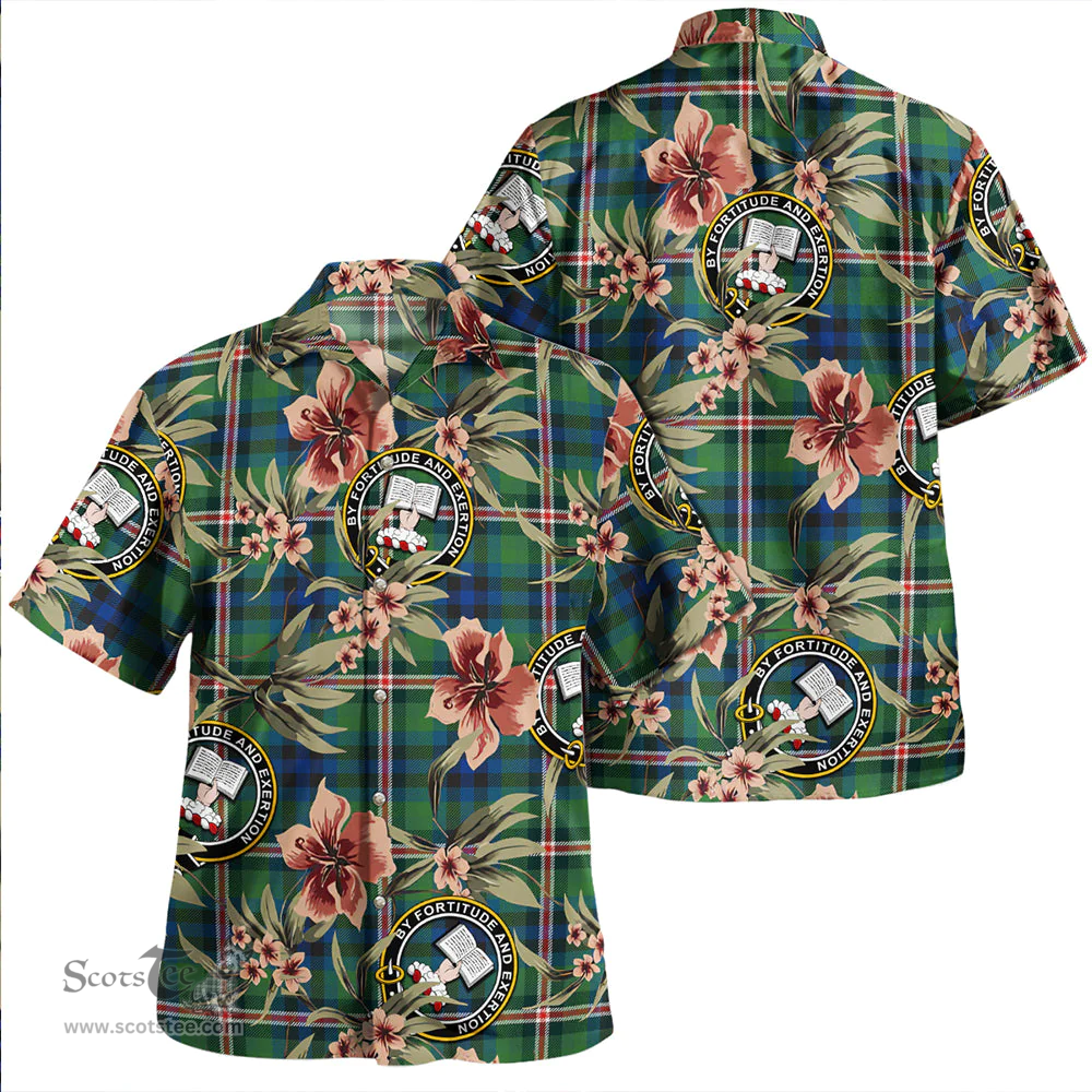 Scottish Reid (Mill City) Modern Clan Tartan Hawaiian Shirt - Tropical Old Style Scottish Plaid Tartan Plaid