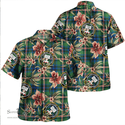 Scottish Reid (Mill City) Modern Clan Tartan Hawaiian Shirt - Tropical Old Style Scottish Plaid Tartan Plaid