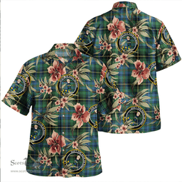 Scottish MacInnes Ancient Clan Tartan Hawaiian Shirt - Tropical Old Style Scottish Plaid Tartan Plaid