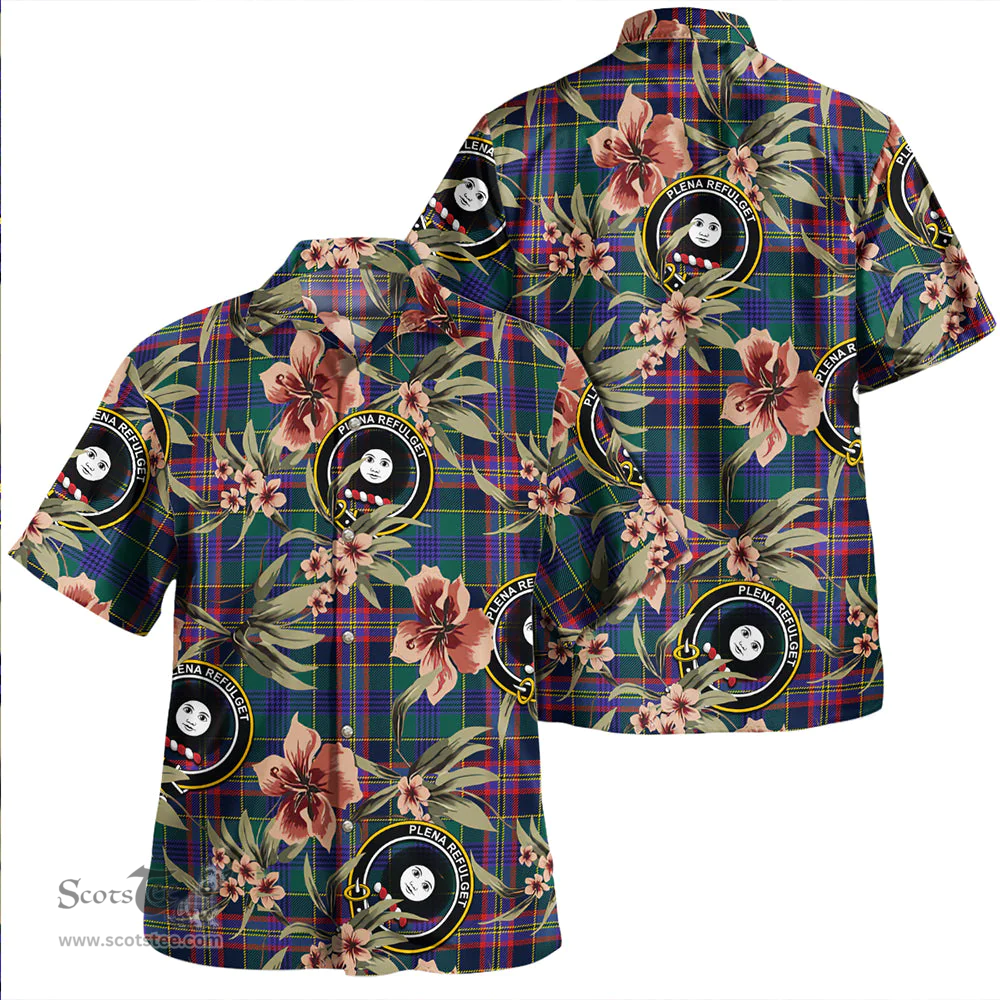 Scottish Pitcairn Hunting Modern Clan Tartan Hawaiian Shirt - Tropical Old Style Scottish Plaid Tartan Plaid