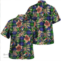 Scottish Meldrum Clan Tartan Hawaiian Shirt - Tropical Old Style Scottish Plaid Tartan Plaid