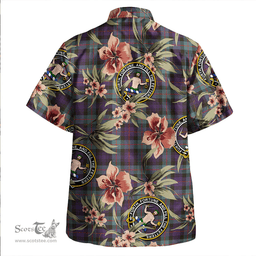 Scottish Murray of Atholl (Murray) Weathered Clan Tartan Hawaiian Shirt - Tropical Old Style Scottish Plaid Tartan Plaid