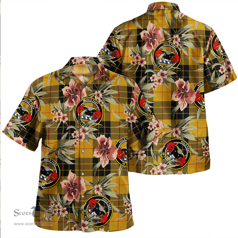 Scottish MacLeod of Lewis Ancient Clan Tartan Hawaiian Shirt - Tropical Old Style Scottish Plaid Tartan Plaid