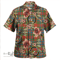 Scottish MacIntyre Ancient Clan Tartan Hawaiian Shirt - Tropical Old Style Scottish Plaid Tartan Plaid