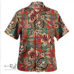 Scottish Murray of Abercairney Ancient Clan Tartan Hawaiian Shirt - Tropical Old Style Scottish Plaid Tartan Plaid