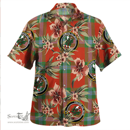 Scottish MacLaine of LochBuie (Cockburn) (MacLaine) Ancient Clan Tartan Hawaiian Shirt - Tropical Old Style Scottish Plaid Tartan Plaid