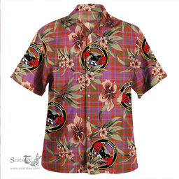 Scottish MacLeod Red Ancient Clan Tartan Hawaiian Shirt - Tropical Old Style Scottish Plaid Tartan Plaid