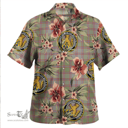Scottish MacPherson of Glentruim Weathered Clan Tartan Hawaiian Shirt - Tropical Old Style Scottish Plaid Tartan Plaid