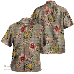 Scottish MacPherson of Glentruim Weathered Clan Tartan Hawaiian Shirt - Tropical Old Style Scottish Plaid Tartan Plaid