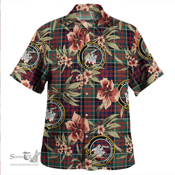 Scottish MacDonald of Clanranald (Donald of Clanranald) Modern Clan Tartan Hawaiian Shirt - Tropical Old Style Scottish Plaid Tartan Plaid