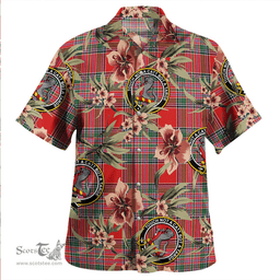 Scottish MacBean (MacBain) Modern Clan Tartan Hawaiian Shirt - Tropical Old Style Scottish Plaid Tartan Plaid