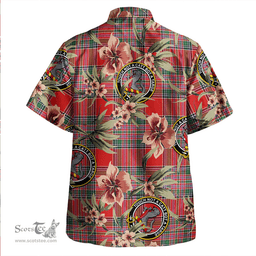 Scottish MacBean (MacBain) Modern Clan Tartan Hawaiian Shirt - Tropical Old Style Scottish Plaid Tartan Plaid