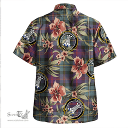 Scottish Malcolm Weathered Clan Tartan Hawaiian Shirt - Tropical Old Style Scottish Plaid Tartan Plaid
