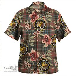 Scottish Newlands (Walker Newlands) Weathered Clan Tartan Hawaiian Shirt - Tropical Old Style Scottish Plaid Tartan Plaid