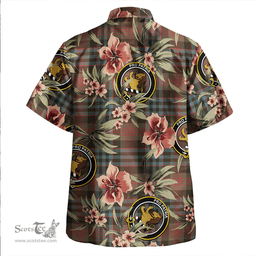Scottish Newlands (Walker Newlands) Weathered Clan Tartan Hawaiian Shirt - Tropical Old Style Scottish Plaid Tartan Plaid