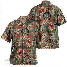 Scottish MacCall (MacColl) Ancient Clan Tartan Hawaiian Shirt - Tropical Old Style Scottish Plaid Tartan Plaid
