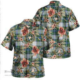 Scottish Murray of Atholl Dress (Murray Dress) Ancient Clan Tartan Hawaiian Shirt - Tropical Old Style Scottish Plaid Tartan Plaid