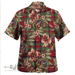 Scottish MacBean of Tomatin (MacBain of Tomatin) Modern Clan Tartan Hawaiian Shirt - Tropical Old Style Scottish Plaid Tartan Plaid