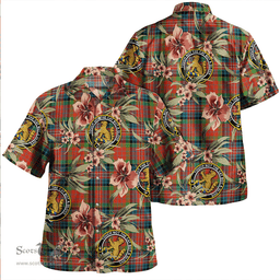 Scottish MacPherson Ancient Clan Tartan Hawaiian Shirt - Tropical Old Style Scottish Plaid Tartan Plaid