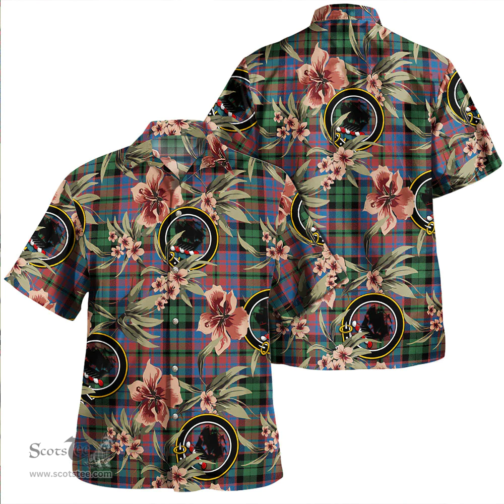 Scottish MacInroy Ancient Clan Tartan Hawaiian Shirt - Tropical Old Style Scottish Plaid Tartan Plaid
