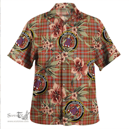 Scottish Ogilvie of Airlie Ancient Clan Tartan Hawaiian Shirt - Tropical Old Style Scottish Plaid Tartan Plaid