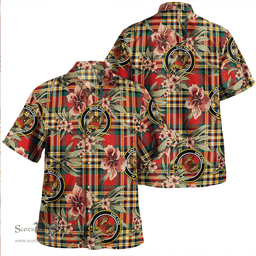 Scottish MacGill Modern Clan Tartan Hawaiian Shirt - Tropical Old Style Scottish Plaid Tartan Plaid