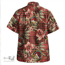 Scottish MacDonald of Ardnamurchan (Donald of Ardnamurchan) Weathered Clan Tartan Hawaiian Shirt - Tropical Old Style Scottish Plaid Tartan Plaid