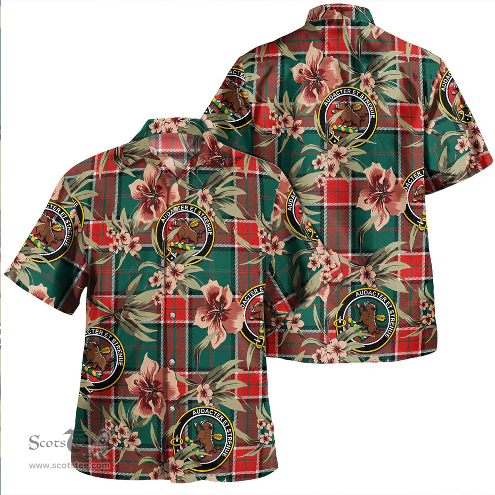 Scottish Pollock Modern Clan Tartan Hawaiian Shirt - Tropical Old Style Scottish Plaid Tartan Plaid